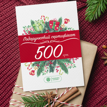Подарунковий сертифікат на 500 грн.