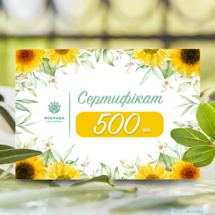 Подарунковий сертифікат на 500 грн.