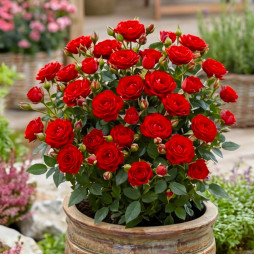 Троянда бордюрна Червона