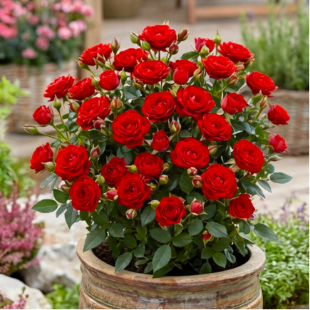 Троянда бордюрна Червона