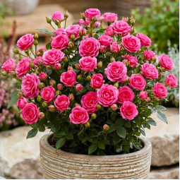 Троянда бордюрна Рожева