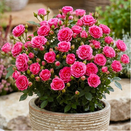 Троянда бордюрна Рожева