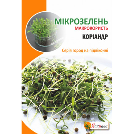 Насіння мікрозелені Коріандра 30 г