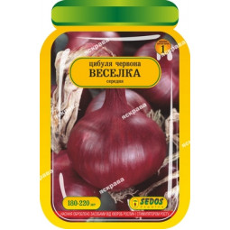 Цибуля Веселка (червона) 180-220 шт