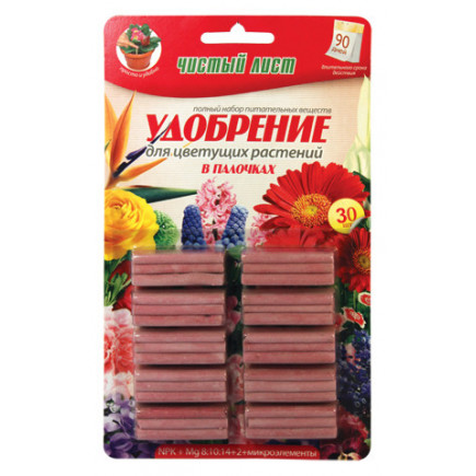 Палички Чистий Лист для квітучих 30 шт