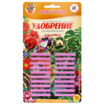 Палички Чистий Лист від шкідників 20 шт